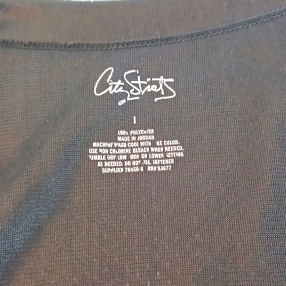 City Streets Womans Gray Cameo Netted Tank Top L - Picture 4 of 8